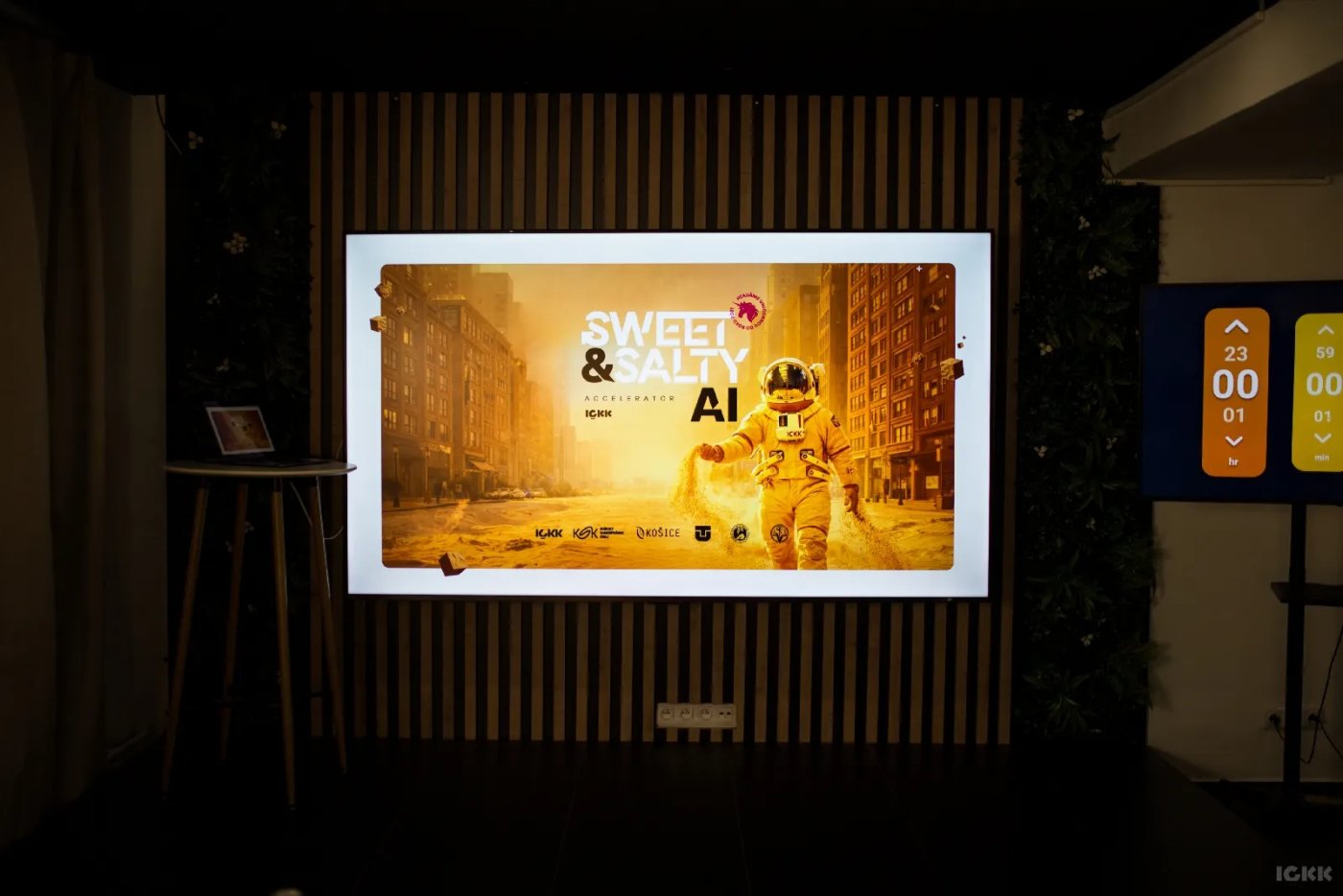 Sweet & Salty AI na obrazovke pred pitchmi